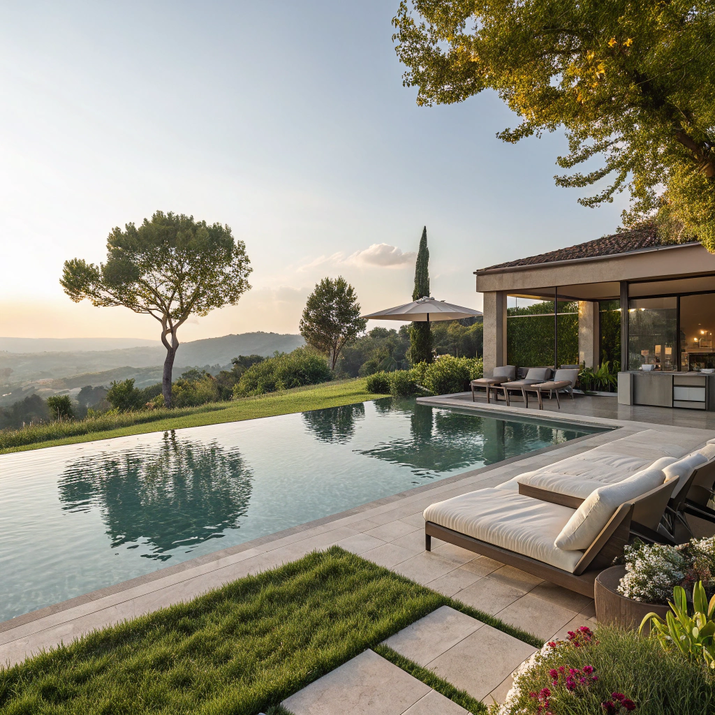 Local technique piscine enterrée : performance et esthétique par europiscine 2 Piscine à débordement